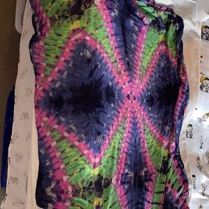 Lightweight tie dye wrap scarf